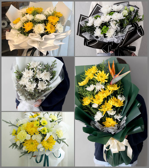 河南安阳内黄县中召乡白事花束代送